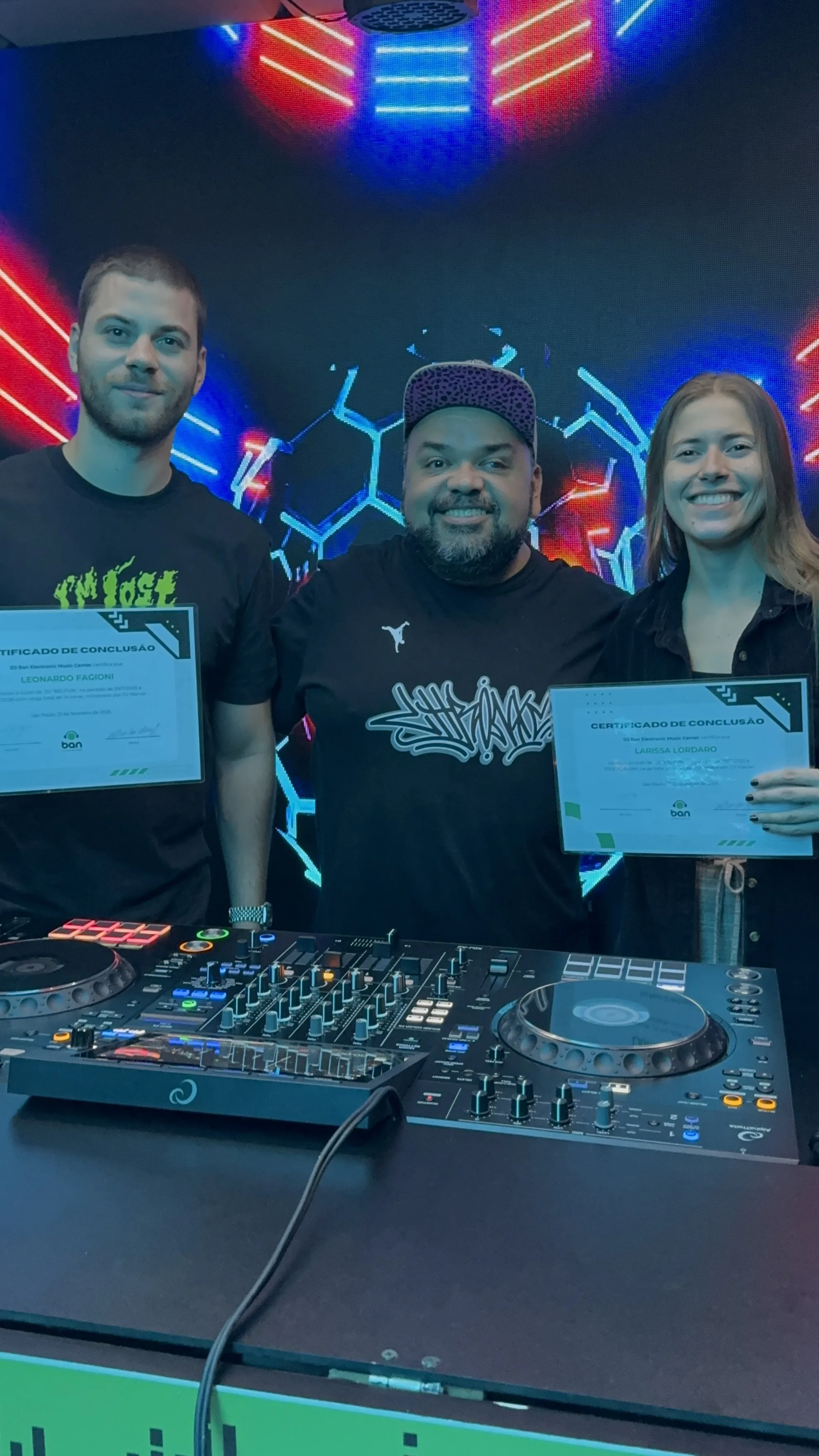 Aluno formado DJ Ban EMC