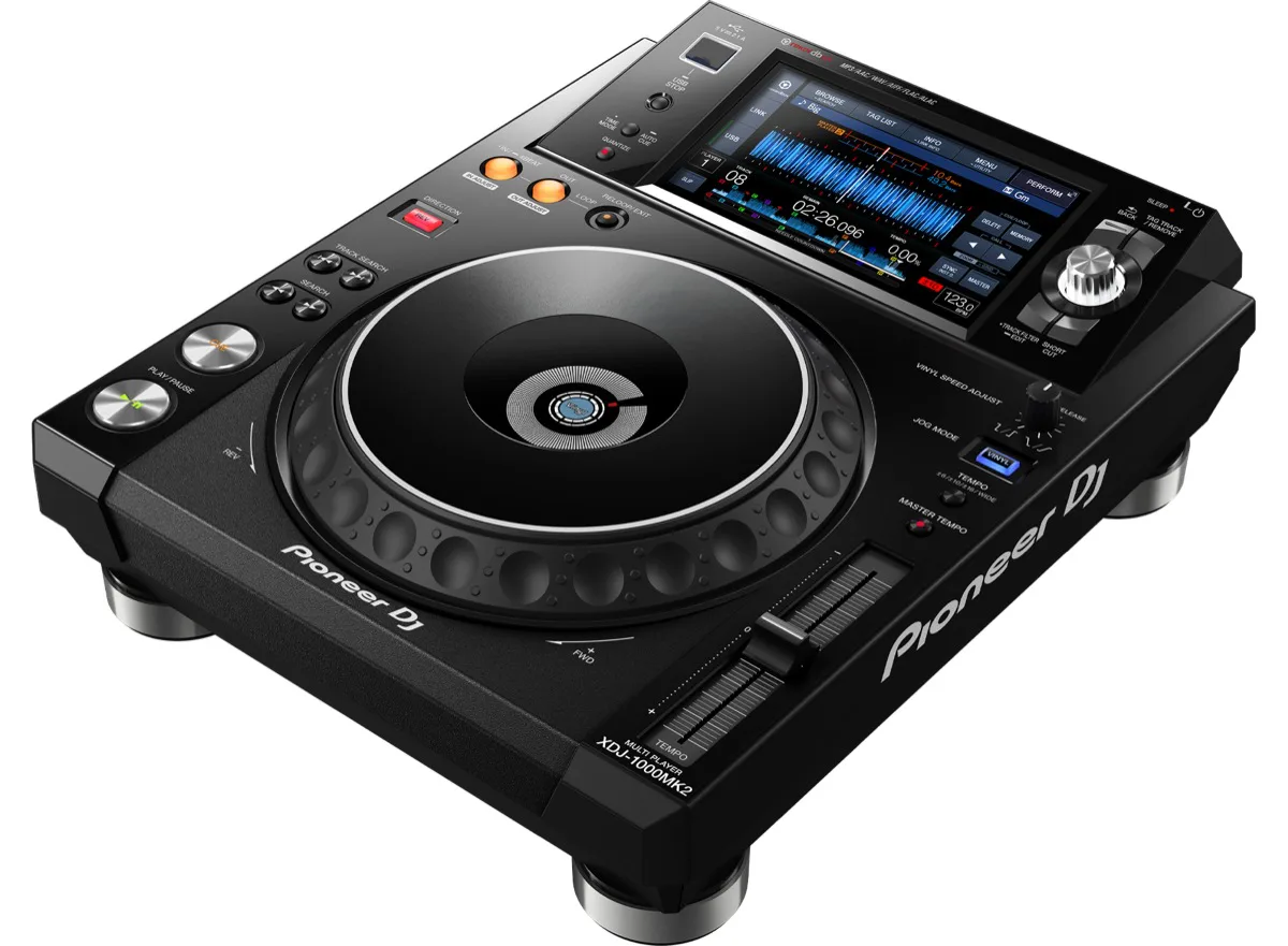 XDJ-1000MK2 · Player DJ Pioneer DJ em perspectiva